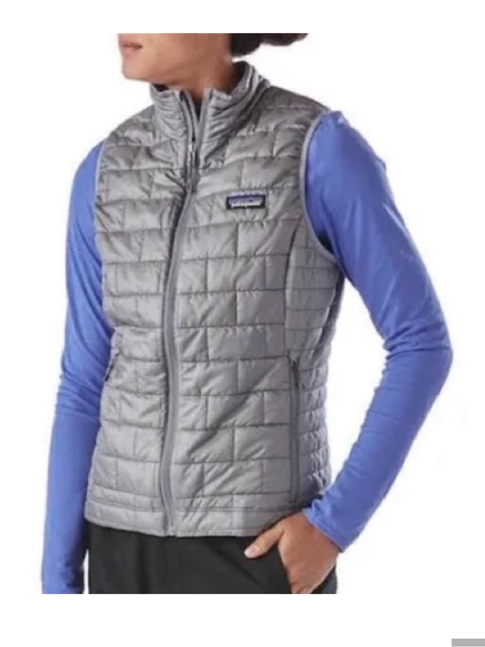 Patagonia Nano Puff Vest – Women’s S silver color